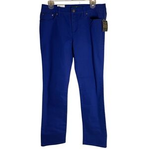 Ralph Lauren Royal Blue Slimming Fit Modern Straight Jeans Size 8 new preppy